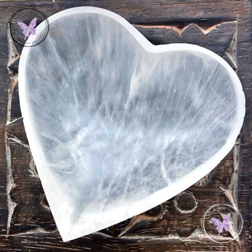 Selenite Heart Cleansing & Charging Bowl